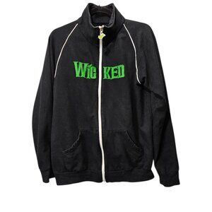 Wicked Wear Black Zip-up Cotton Blend Sweatshirt Jacket The Broadway Musical